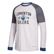 Pánské tričko s dlouhým rukávem adidas Crew NHL Edmonton Oilers