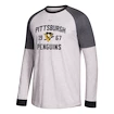 Pánské tričko s dlouhým rukávem adidas Crew NHL Pittsburgh Penguins