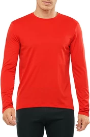 Pánské tričko Salomon Agile LS Tee červené