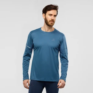 Pánské tričko Salomon Agile LS Tee tmavě modré