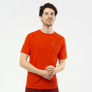 Pánské tričko Salomon Cross Rebel SS Tee Fiery Red