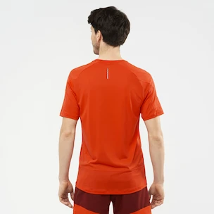 Pánské tričko Salomon Cross Run SS Tee Fiery Red