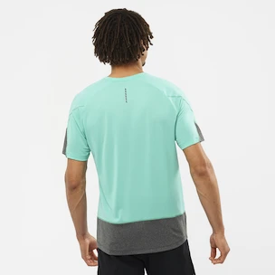 Pánské tričko Salomon Cross Run SS Tee Pool Blue/Black