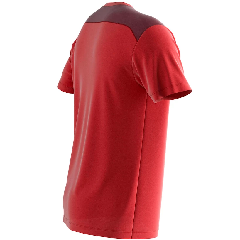 Pánské tričko Salomon  Essential Colorblock Fiery Red M