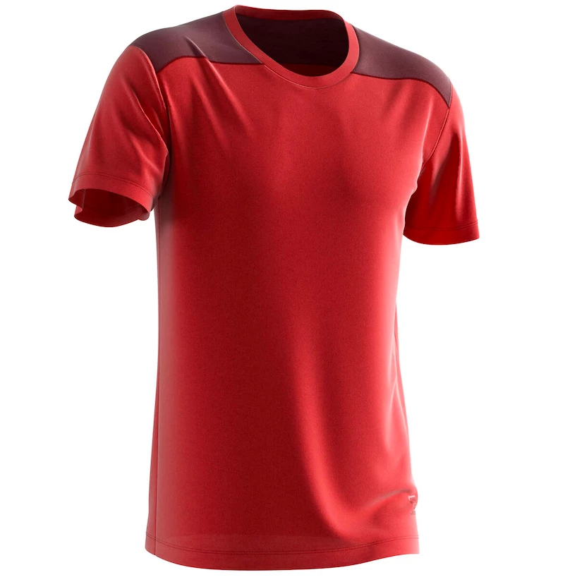 Pánské tričko Salomon  Essential Colorblock Fiery Red M
