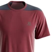 Pánské tričko Salomon  Outline SS Tee Cabernet