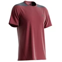 Pánské tričko Salomon  Outline SS Tee Cabernet