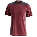 Pánské tričko Salomon  Outline SS Tee Cabernet