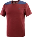 Pánské tričko Salomon  Outline SS Tee Cabernet