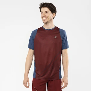 Pánské tričko Salomon Sense Aero SS Tee Cabernet
