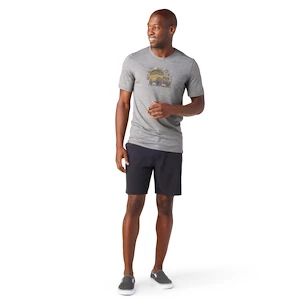 Pánské tričko Smartwool  Merino Sport 150 Overland Adventure Gray Heather