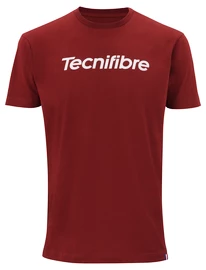 Pánské tričko Tecnifibre Club Cotton Tee Cardinal