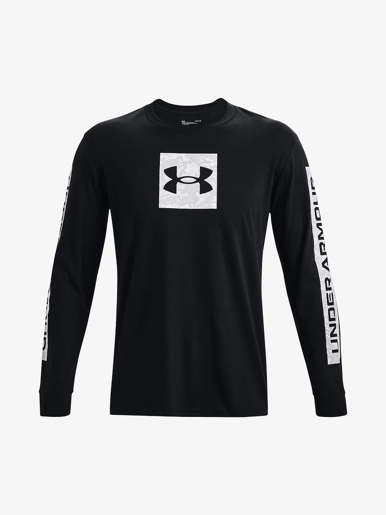 Pánské tričko Under Armour  CAMO BOXED SPORTSTYLE LS-BLK