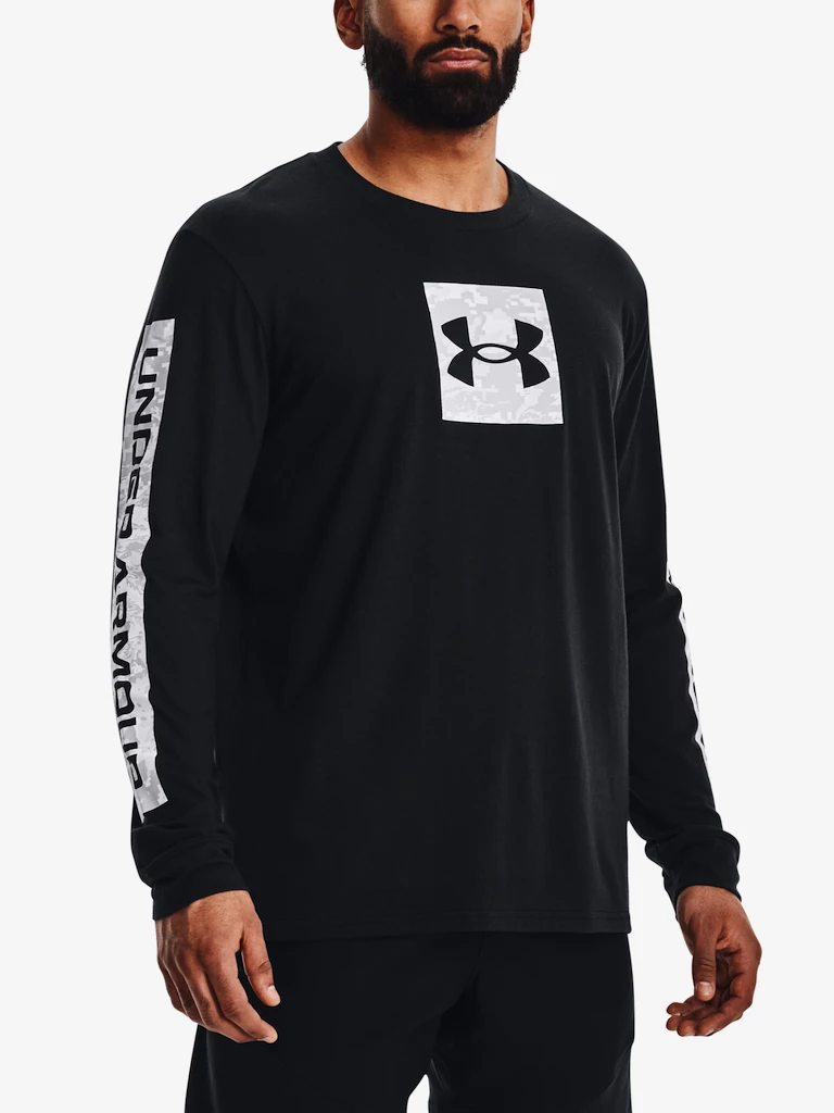 Pánské tričko Under Armour  CAMO BOXED SPORTSTYLE LS-BLK M