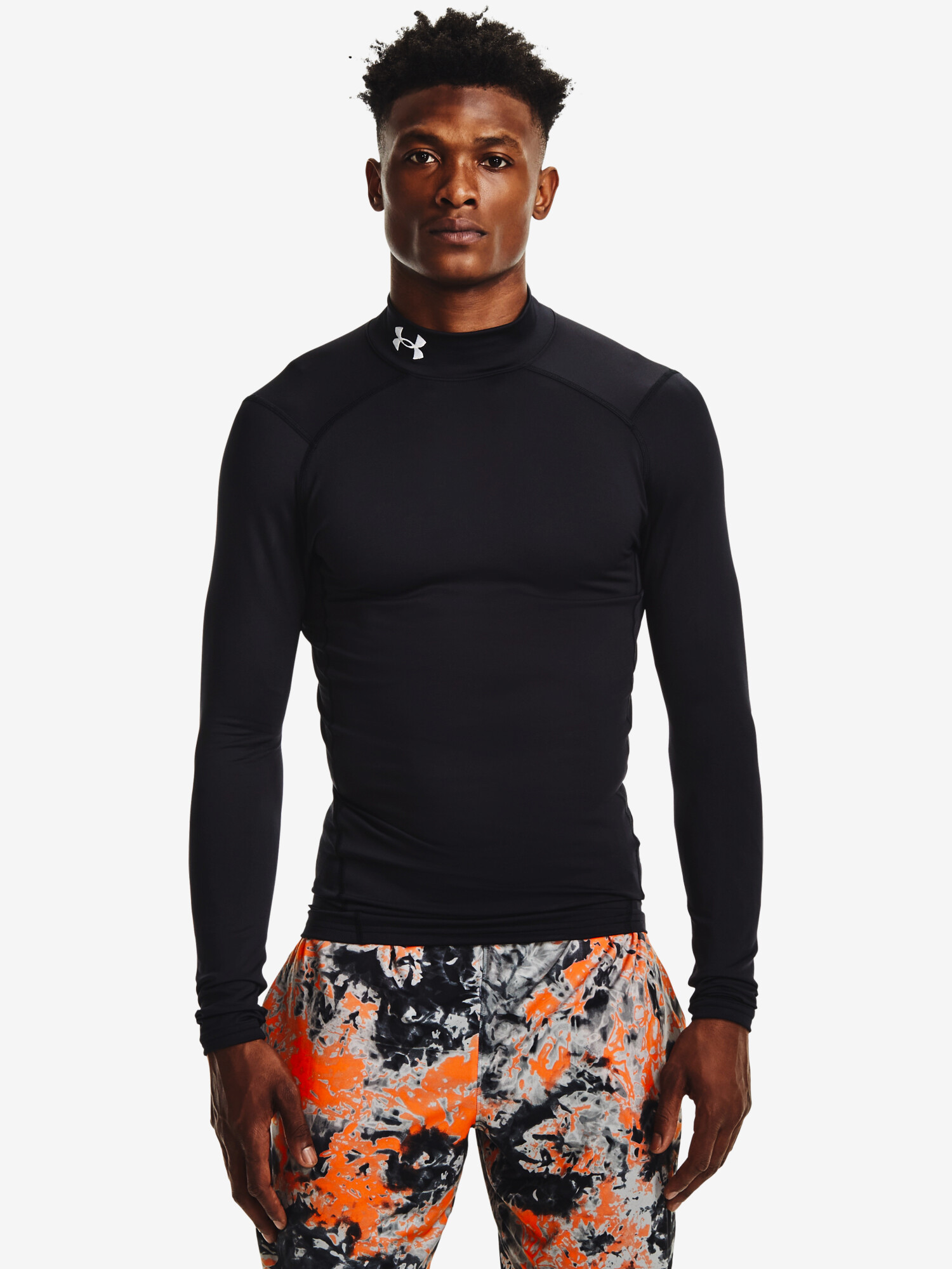 Product detail of Under Armour ColdGear Armour Compres sion Mock LS 001/Black/White