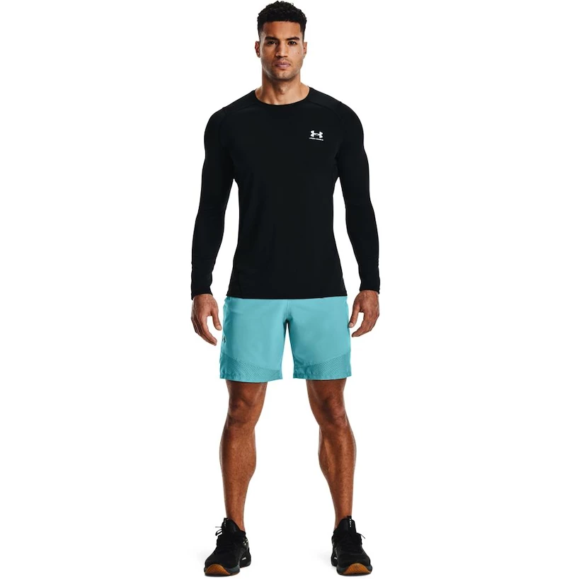 Pánské tričko Under Armour HeatGear Fitted LS Black XXL