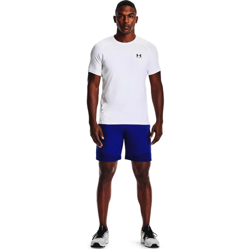 Pánské tričko Under Armour HeatGear Fitted SS White XXL