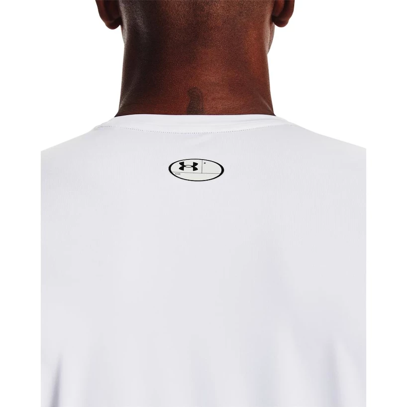 Pánské tričko Under Armour HeatGear Fitted SS White XXL