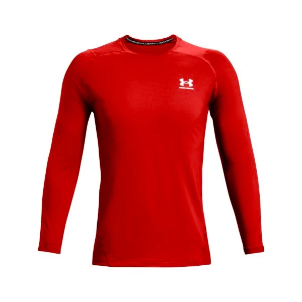 Pánské tričko Under Armour HeatGear HeatGear Armour Fitted LS Radiant Red