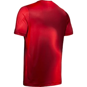 Pánské tričko Under Armour HG Rush Fitted SS Printed červené