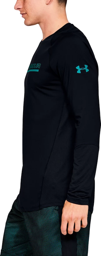 Pánské tričko Under Armour MK1 MK1 LS Wordmark Black S