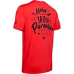 Pánské Tričko Under Armour Project Rock Iron Paradise SS červené