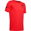 Pánské Tričko Under Armour Project Rock Iron Paradise SS červené