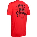Pánské Tričko Under Armour Project Rock Iron Paradise SS červené