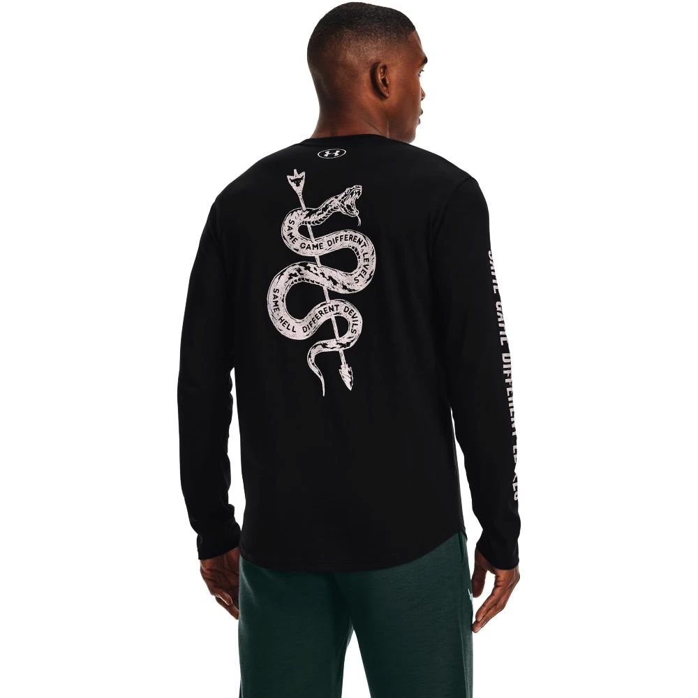 Pánské Tričko Under Armour Project Rock Same Game LS černé