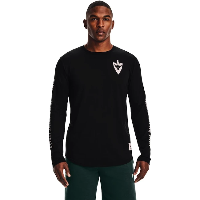 Pánské Tričko Under Armour Project Rock Same Game LS černé