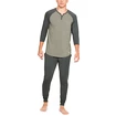 Pánské Tričko Under Armour Recover Sleepwear Henley zelené