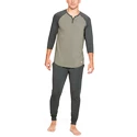 Pánské Tričko Under Armour Recover Sleepwear Henley zelené