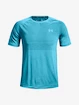 Pánské tričko Under Armour  Seamless Run SS Fresco Blue