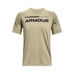 Pánské tričko Under Armour  Tech 2.0 Wordmark SS Khaki Gray