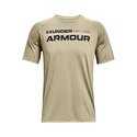 Pánské tričko Under Armour  Tech 2.0 Wordmark SS Khaki Gray