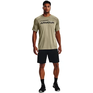 Pánské tričko Under Armour  Tech 2.0 Wordmark SS Khaki Gray