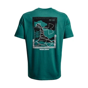 Pánské tričko Under Armour  UA OUTLINE SYMBOL GRID SS-BLU