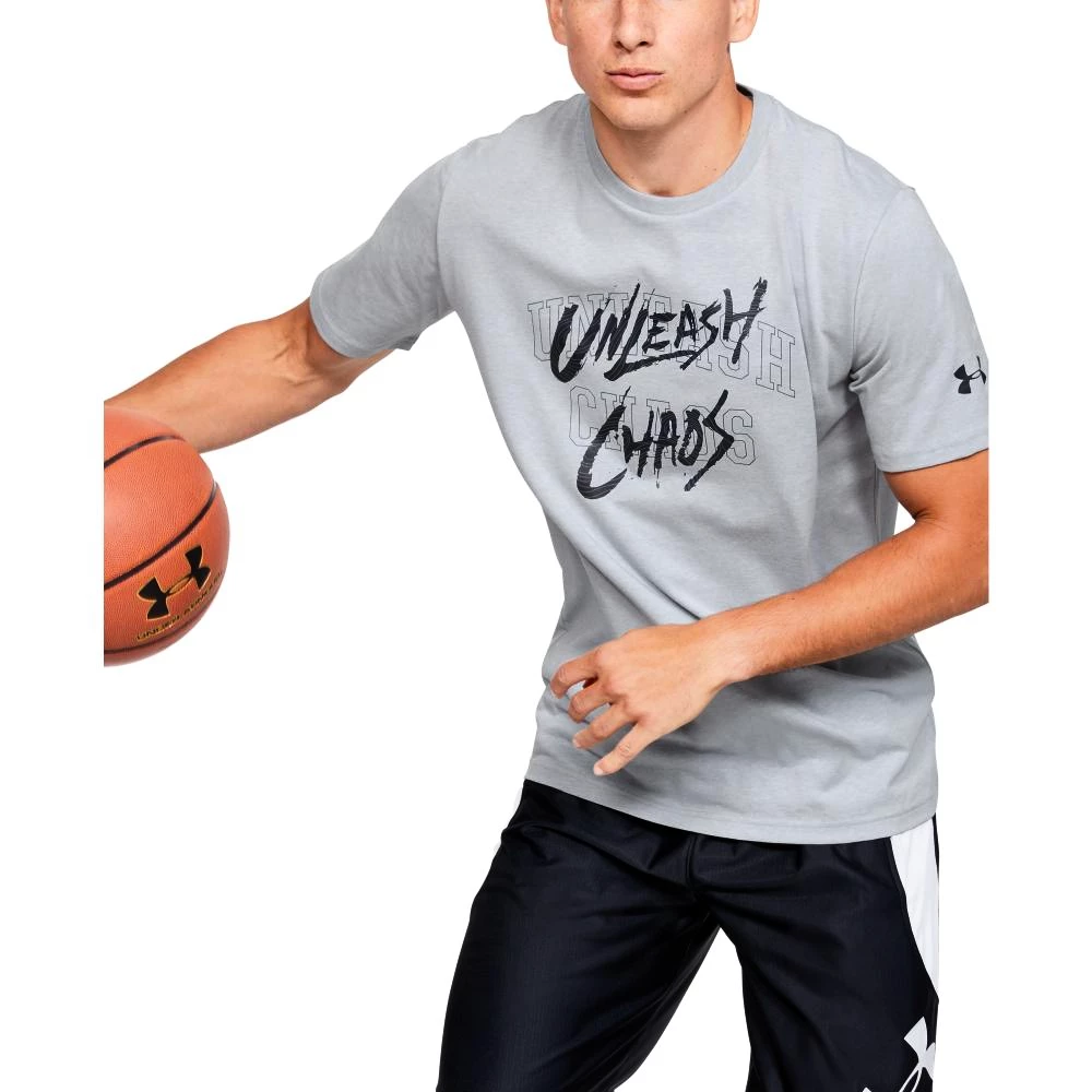 Pánské Tričko Under Armour UNLEASH CHAOS TEE šedé