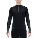 Pánské tričko UYN  Running Exceleration Shirt LS Zip Up Black XL