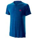 Pánské tričko Wilson Competition Seamless Henley Blue