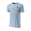 Pánské tričko Wilson  Kaos Rapide Seamless Crew II Blue Fog