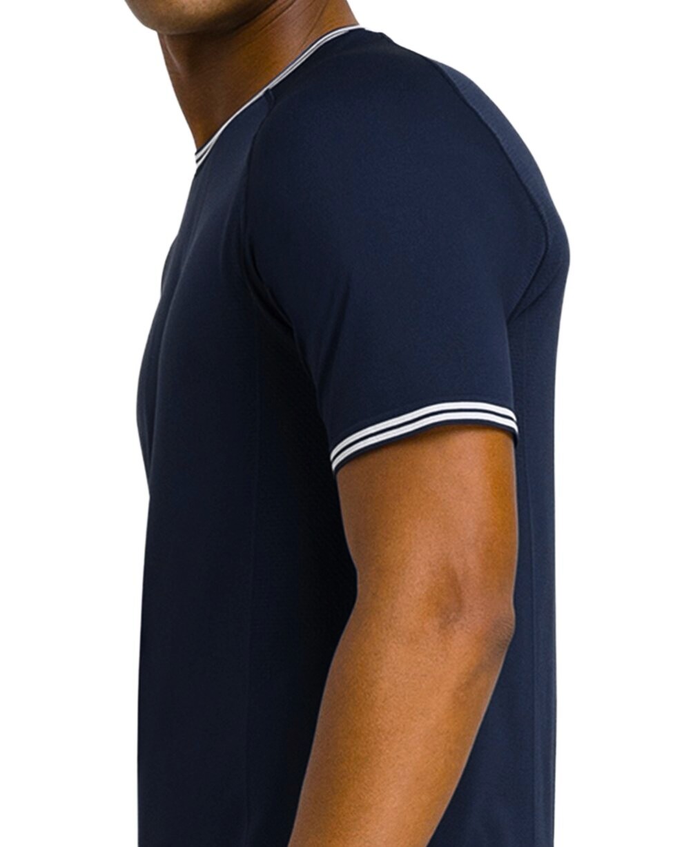 Pánské tričko Wilson  M Court Performance Crew Navy L - thumb (3)