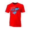 Pánské tričko Wilson Nostalgia Tech Tee Red
