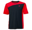 Pánské tričko Wilson Rush Colorblock Crew Neon Red