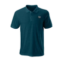 Pánské tričko Wilson  Stripe Polo Blue Coral
