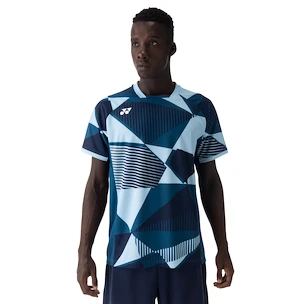 Pánské tričko Yonex  Men's Crew Neck Shirt 10635 Ink Blue M