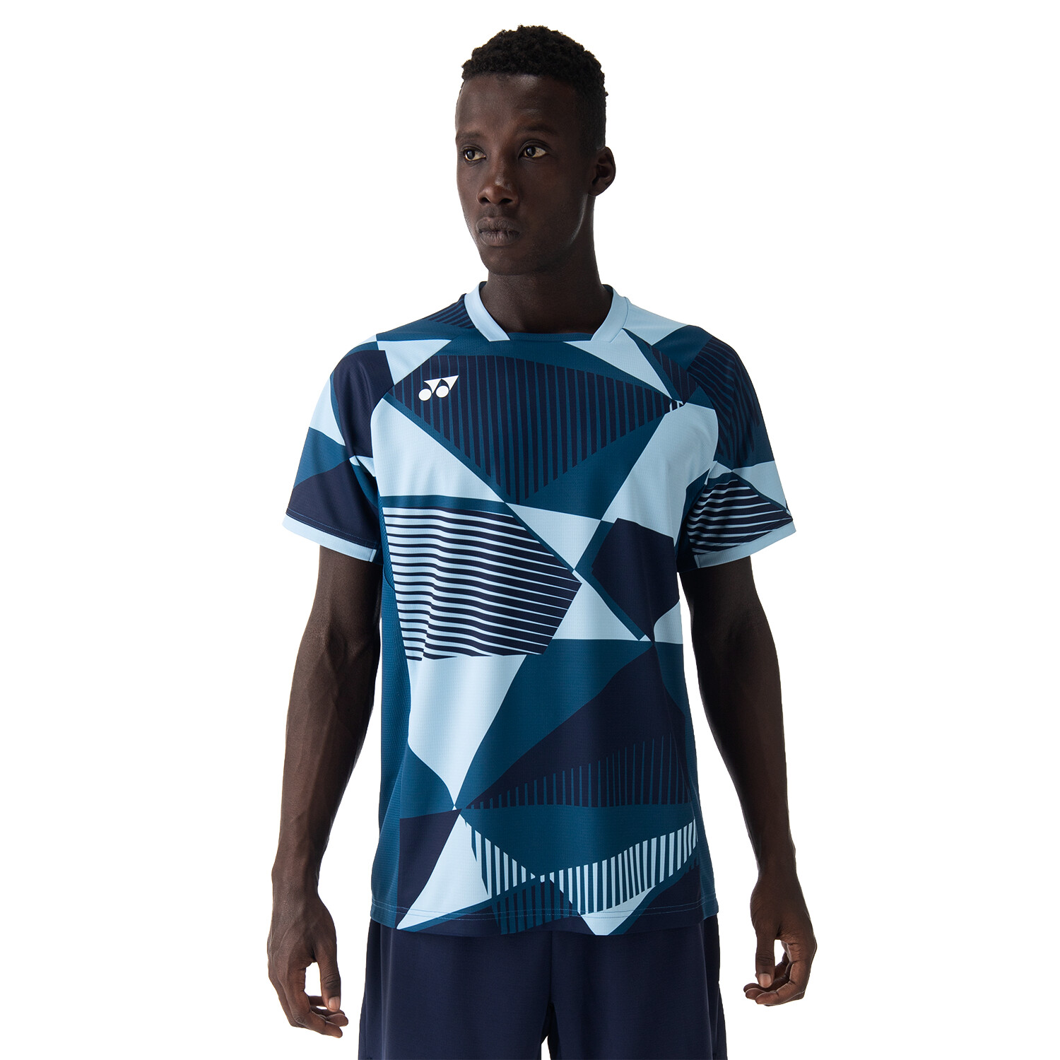 Pánské tričko Yonex  Men's Crew Neck Shirt 10635 Ink Blue M - thumb (1)