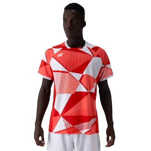 Pánské tričko Yonex  Men's Crew Neck Shirt 10635 Tango Red