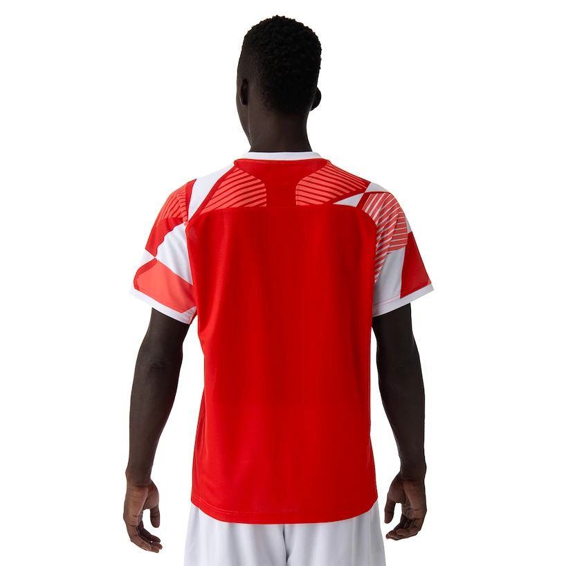 Pánské tričko Yonex  Men's Crew Neck Shirt 10635 Tango Red