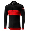 Pánský cyklistický dres Castelli  Prologo VI Long Sleeve Black/Red/Black
